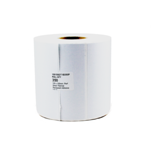 100x150mm Direct Thermal Permanent Label, 350 per roll, 38mm core, Perforated