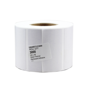 100x48mm Direct Thermal Permanent Label, 3000 per roll, 76mm core
