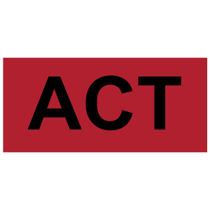 100x48mm ACT State Label, 1000 per roll