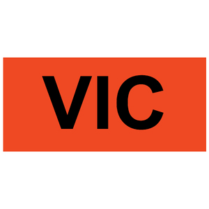 100x48mm VIC State Label, 1000 per roll