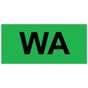 100x48mm WA State Label, 1000 per roll