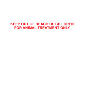 75 x 40mm Animal Treatment Only Label, 1000 per roll, 38mm core
