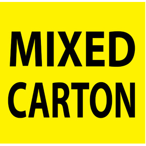 75x73mm Mixed Carton Label, 1000 per roll
