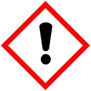 100x100mm GHS Irritant Label, 250 per roll