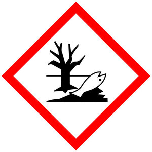 20x20mm GHS Environmental Hazard Label, 500 per roll