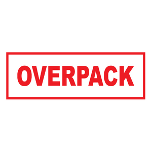 64x149mm Overpack Label, 500 per roll