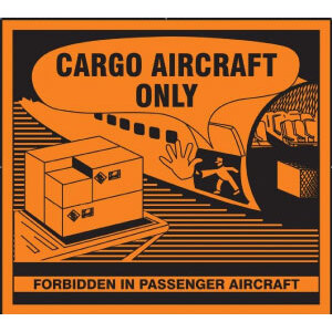 111x126mm Cargo Aircraft Only Label, 500 per roll