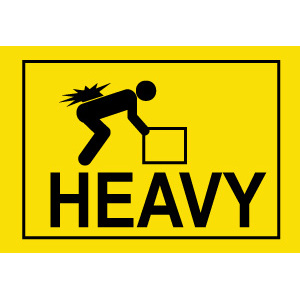 101x73mm Heavylift Label, 500 per roll