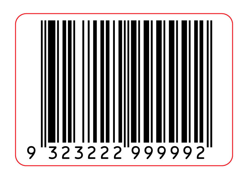 40x28mm EAN13 GS1 Permanent Product Barcode Label