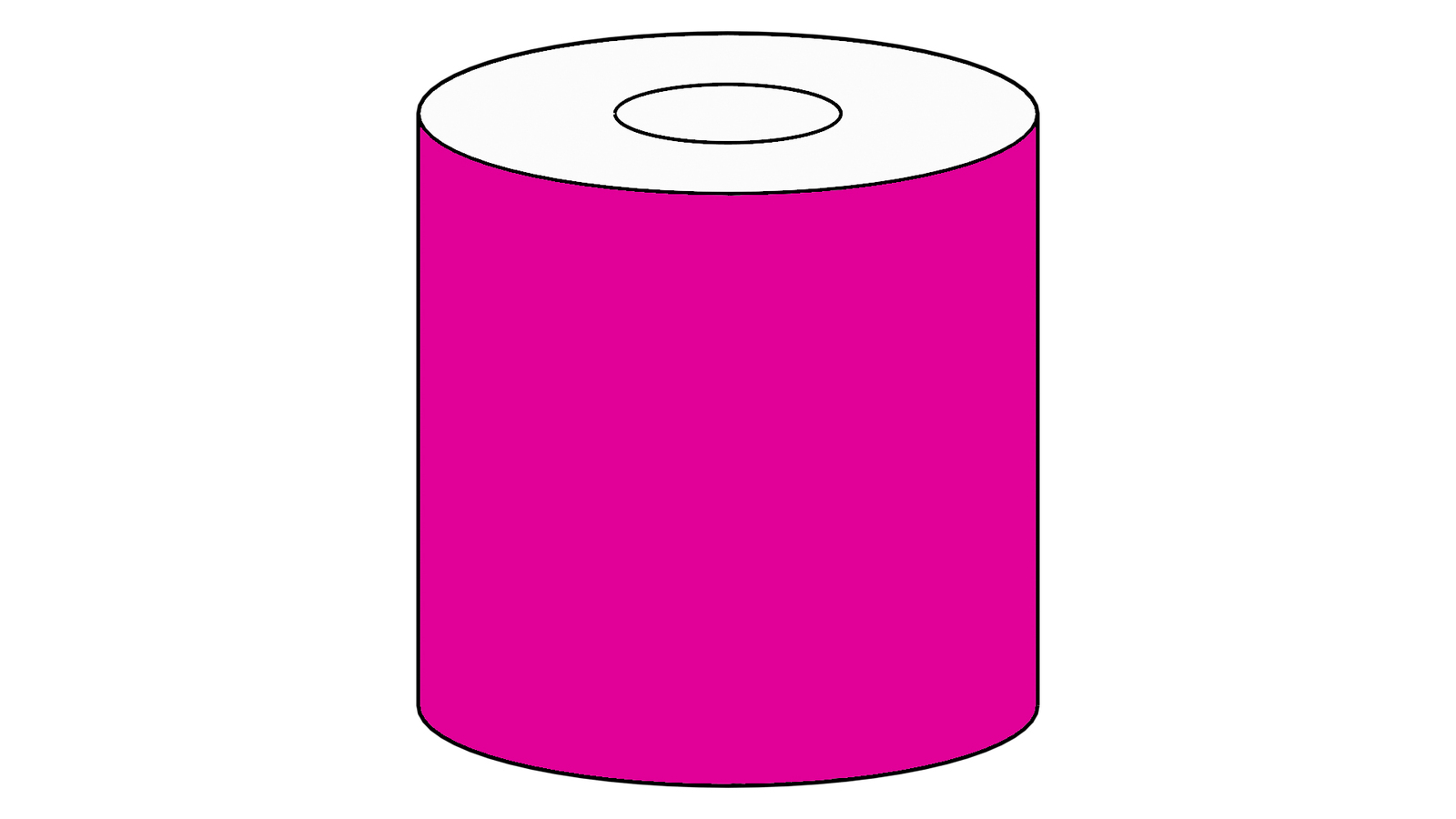 40mm x 145m Continuous Pink Crate Tag for Woolworths, 76mm core