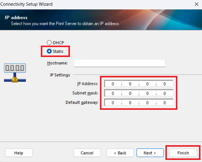 Connectivity Setup Wizard