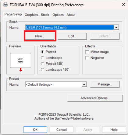 Toshiba Printing Preferences