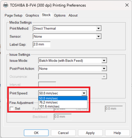Toshiba Printing Preferences