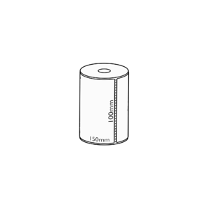 100x150mm Direct Thermal Permanent Label, 95 per roll, 19mm core, Perforated