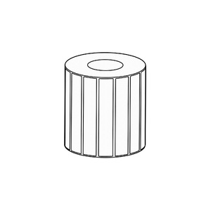 100 x 25mm Direct Thermal Permanent Label, 2000 per roll, 25mm core