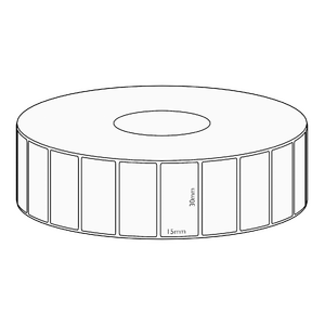 30x15mm Transfer Permanent Label, 2800 per roll, 38mm core
