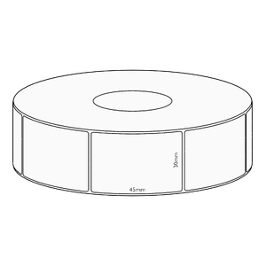 30x45mm Transfer Permanent Label, 1050 per roll, 38mm core