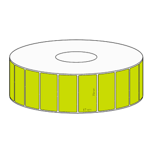 35x17mm Green Direct Thermal Permanent Label, 2500 per roll, 38mm core