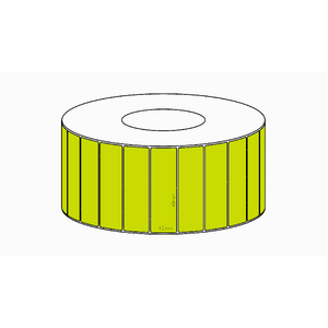 40x12mm Green Direct Thermal Permanent Label, 10000 per roll, 76mm core