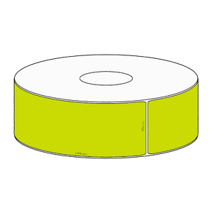 40x149mm Green Direct Thermal Permanent Label, 350 per roll, 38mm core