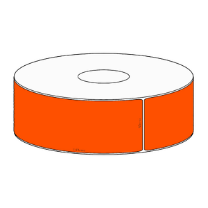 40x149mm Orange Direct Thermal Permanent Label, 350 per roll, 38mm core