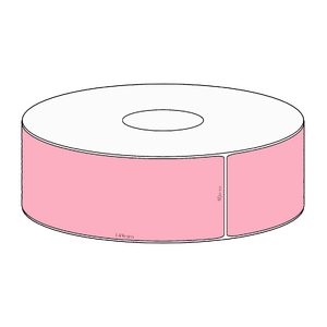 40x149mm Pink Direct Thermal Permanent Label, 350 per roll, 38mm core