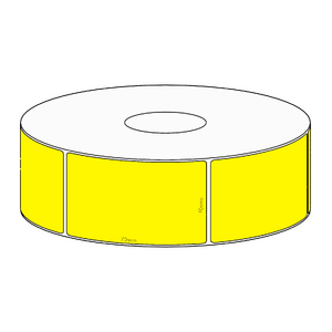 40x70mm Yellow Direct Thermal Permanent Label, 700 per roll, 38mm core