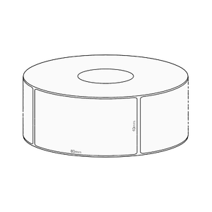 40x80mm Direct Thermal Permanent Label, 600 per roll, 38mm core