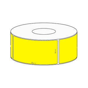 40x85mm Yellow Direct Thermal Permanent Label, 550 per roll, 38mm core
