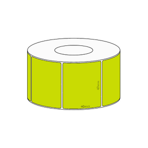 47x40mm Green Direct Thermal Permanent Label, 1150 per roll, 38mm core
