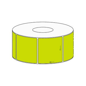 48x48mm Green Direct Thermal Permanent Label, 1000 per roll, 38mm core
