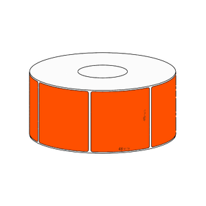 48x48mm Orange Direct Thermal Permanent Label, 1000 per roll, 38mm core
