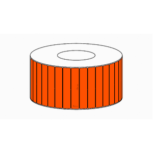 49x9mm Orange Direct Thermal Permanent Label, 12500 per roll, 76mm core