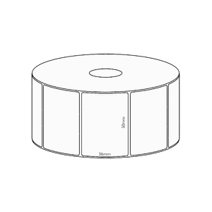 50x36mm Transfer Permanent Label, 3850 per roll, 76mm core