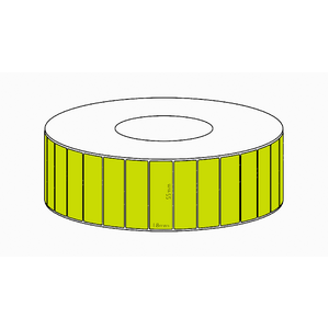 55x18mm Green Direct Thermal Permanent Label, 7150 per roll, 76mm core