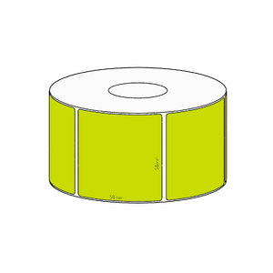 58x58mm Green Direct Thermal Permanent Label, 800 per roll, 38mm core