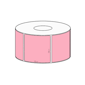 58x58mm Pink Direct Thermal Permanent Label, 800 per roll, 38mm core