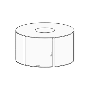 58x58mm Direct Thermal Permanent Label, 800 per roll, 38mm core