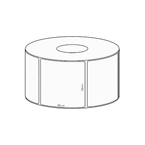 58x58mm Transfer Permanent Label, 2450 per roll, 76mm core
