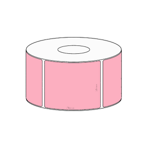 58x71mm Pink Direct Thermal Permanent Label, 700 per roll, 38mm core