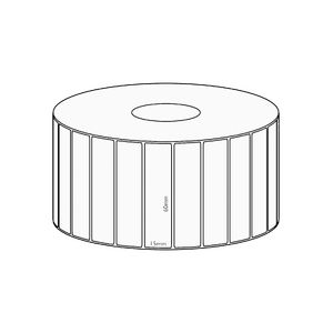 60x15mm Direct Thermal Permanent Label, 2800 per roll, 38mm core