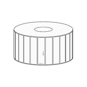 60x15mm Transfer Permanent Label, 8350 per roll, 76mm core