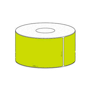 60x188mm Green Direct Thermal Permanent Label, 800 per roll, 76mm core