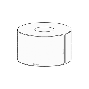 60x200mm Direct Thermal Permanent Label, 750 per roll, 76mm core