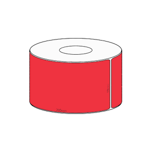 60x200mm Red Direct Thermal Permanent Label, 250 per roll, 38mm core