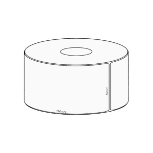 60x290mm Direct Thermal Permanent Label, 150 per roll, 38mm core