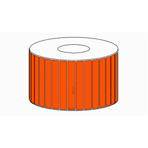 60x9mm Orange Direct Thermal Permanent Label, 4150 per roll, 38mm core