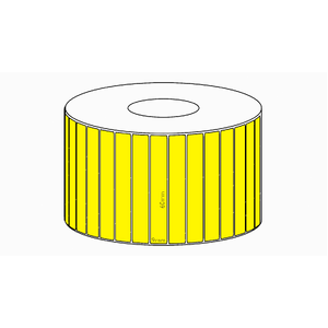 60x9mm Yellow Direct Thermal Permanent Label, 4150 per roll, 38mm core