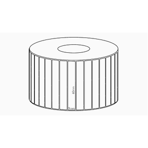 60x9mm Direct Thermal Permanent Label, 4150 per roll, 38mm core