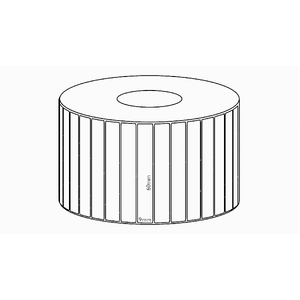 60x9mm Transfer Permanent Label, 12500 per roll, 76mm core